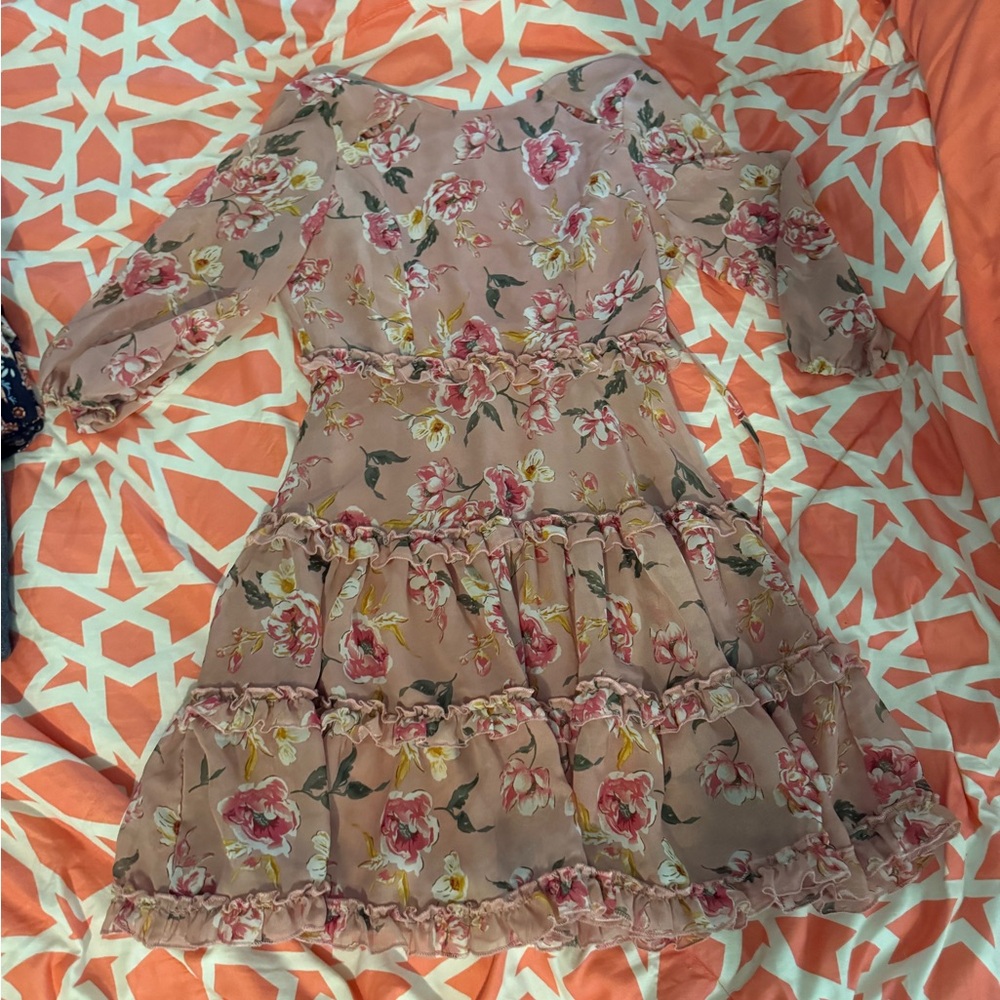 Rare Editions Pink Floral Kids Dress